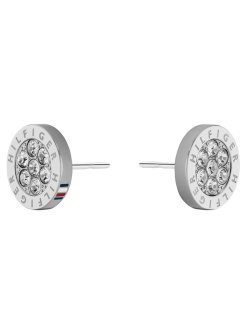 Tommy Hilfiger Ohrstecker Silber mit Kristallen